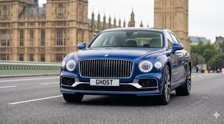 The Sonic Flying Spur beside the Palace of Westminster