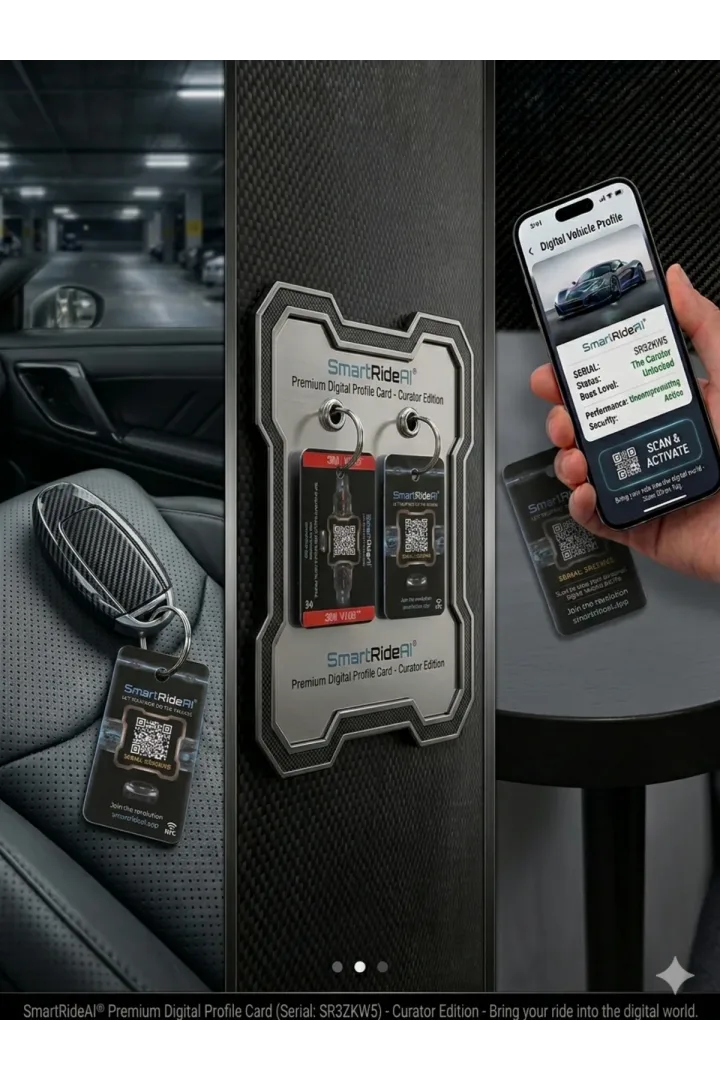 SmartRideAI QR key tag